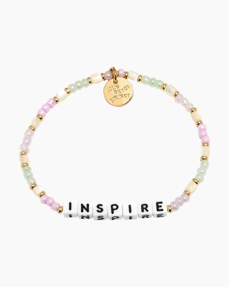 LITTLE WORDS PROJECT INSPIRE SEED BEAD BRACELET