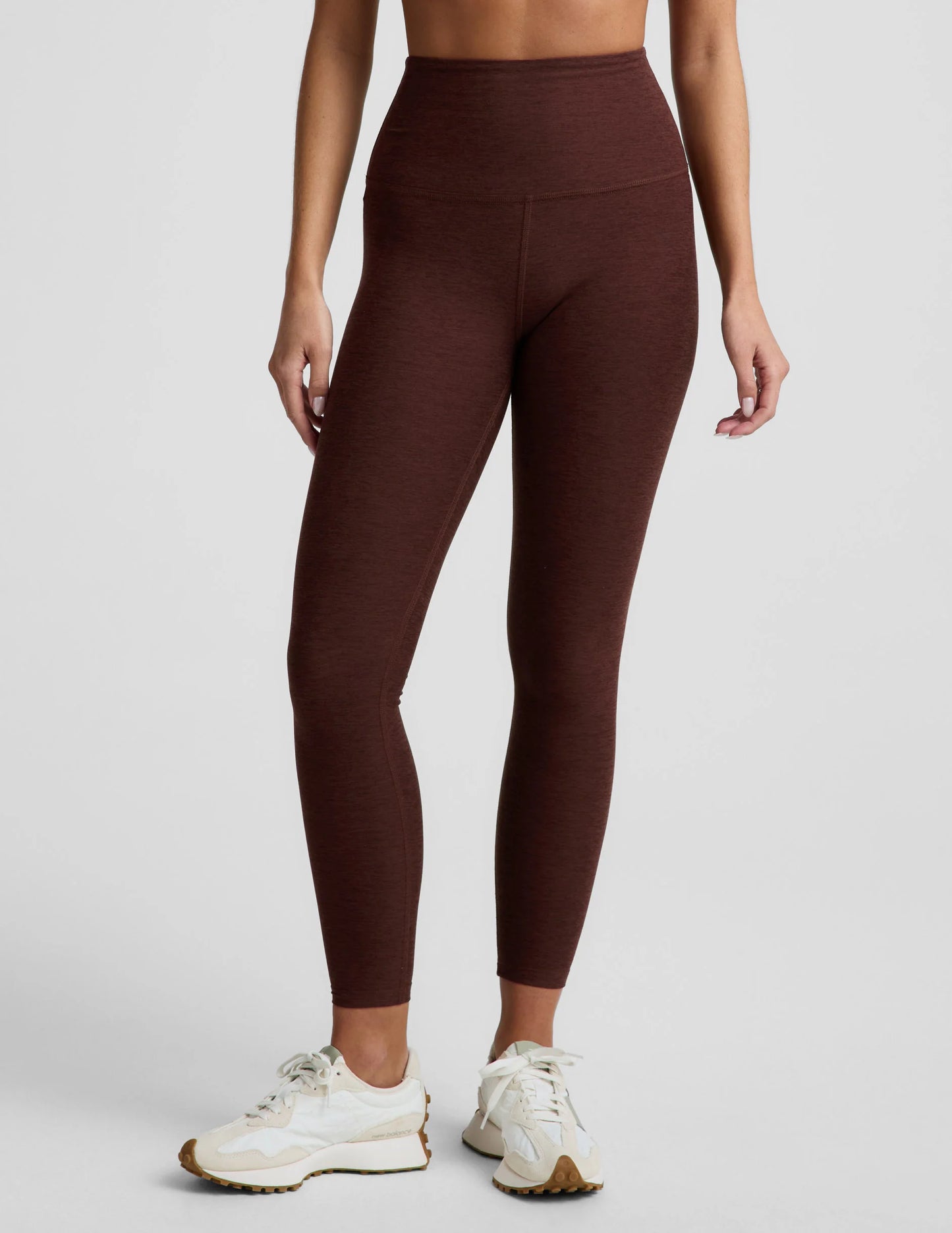 BEYOND YOGA SPACEDYE CAUGHT IN THE MIDI HIGH WAIST LEGGING ICED MOCHA