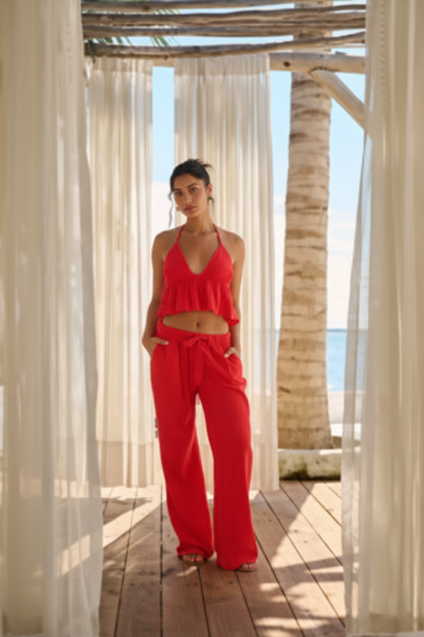 BLANCO BY NATURE OLIVIA TOP CHERRY