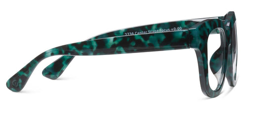 PEEPERS READING GLASSES CENTER STAGE GREEN TORTOISE