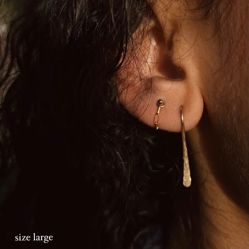 In Situ Quill Earrings 14k gf
