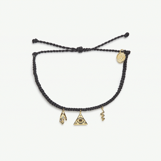 PURA VIDA MYSTIC MIXED GOLD CHARM BRACELET