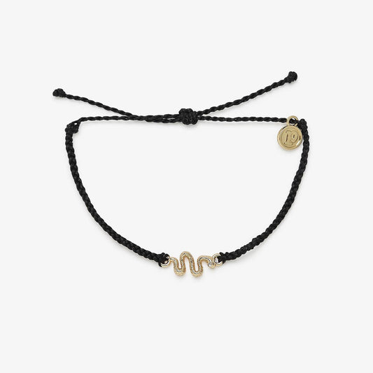 PURA VIDA SNAKE GOLD CHARM BRACELET