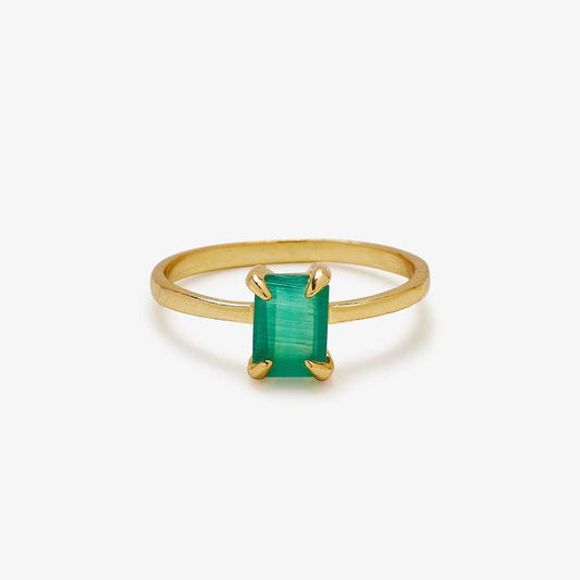 PURA VIDA EMERALD STATEMENT RING