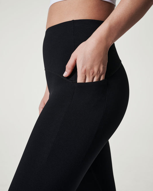 SPANX BOOTY BOOST ACTIVE POCKET 7/8 LEGGINGS VERY BLACK