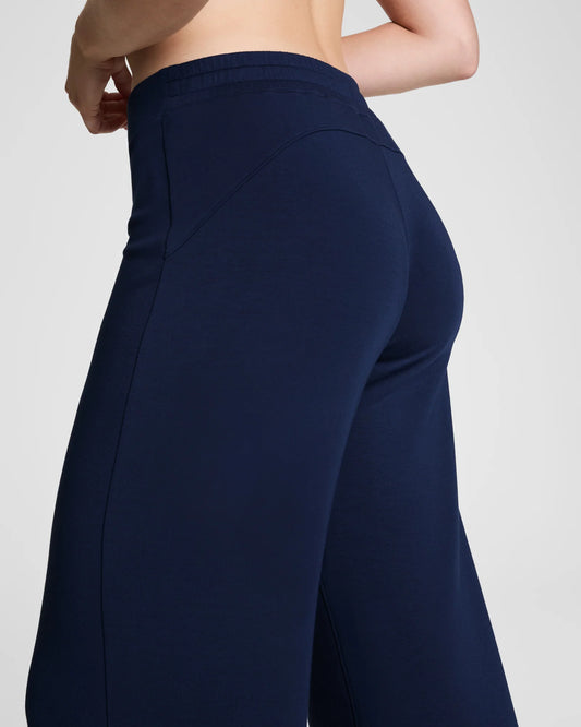 SPANX AIR ESSENTIALS WIDE LEG PANTS TIMELESS NAVY