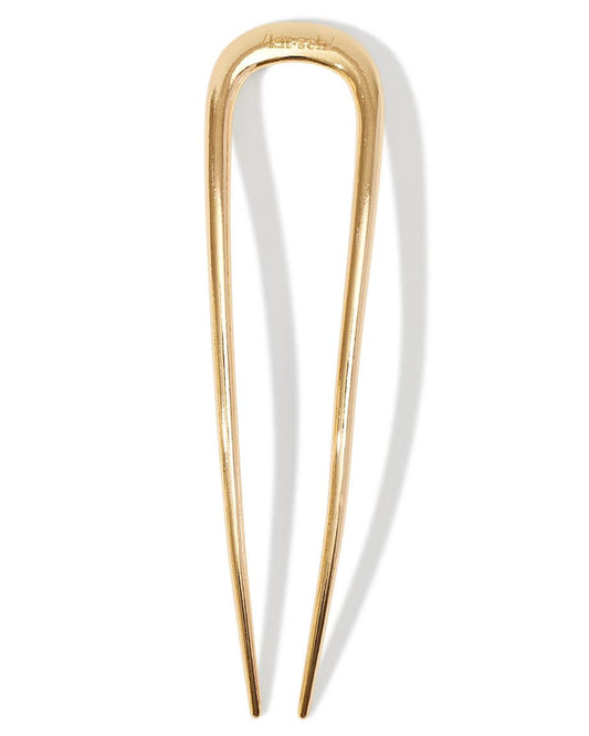 KITSCH METAL ENAMLE FRENCH HAIR PIN GOLD