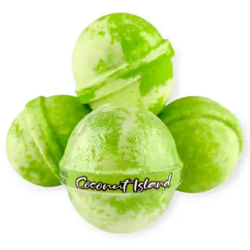 BATH BOMBS LARGE ALOHA BATH BOMB COCONUT ISLAND SCENT