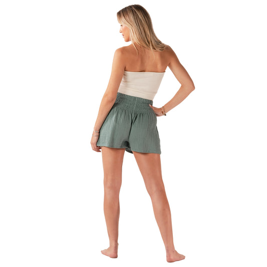 LOTUS AND LUNA COTTON SHORTS SAGE