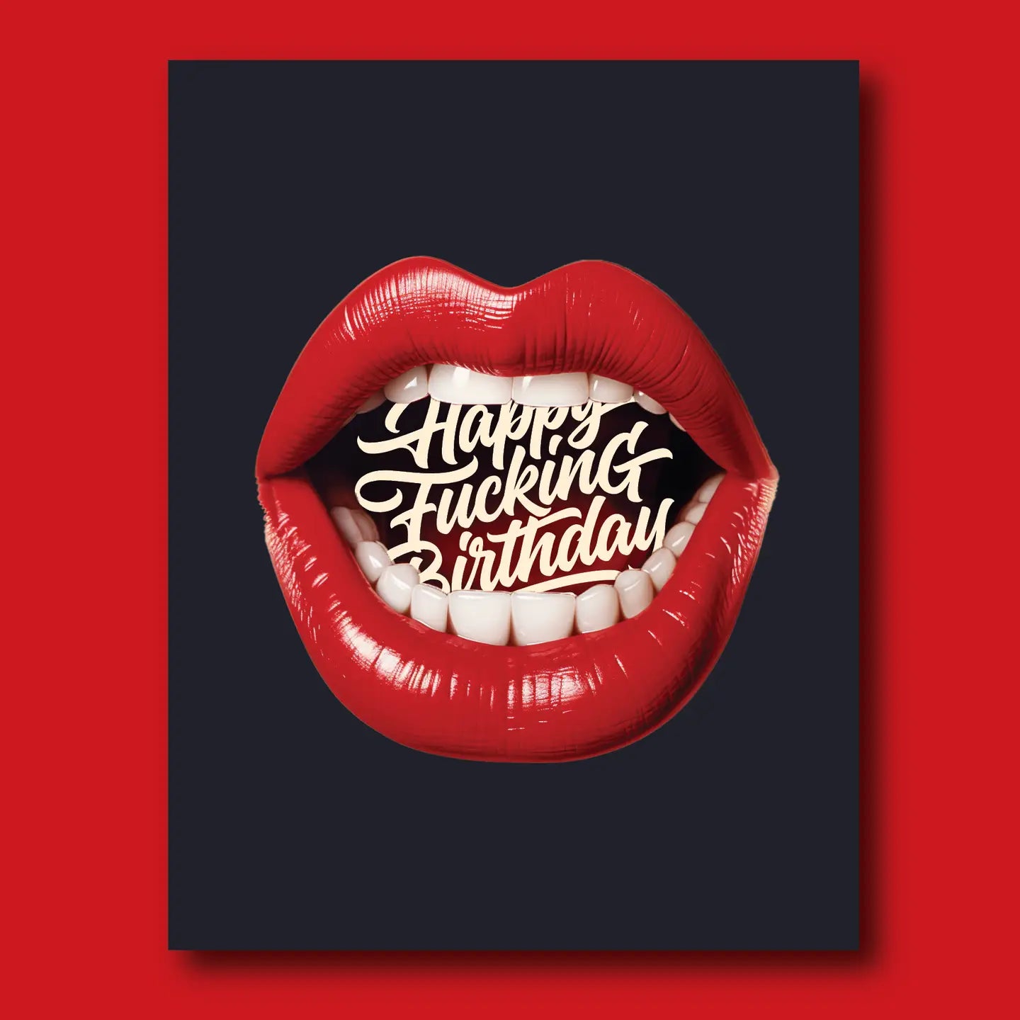OFFENSIVE AND DELIGHTFUL GREETING CARD BD26