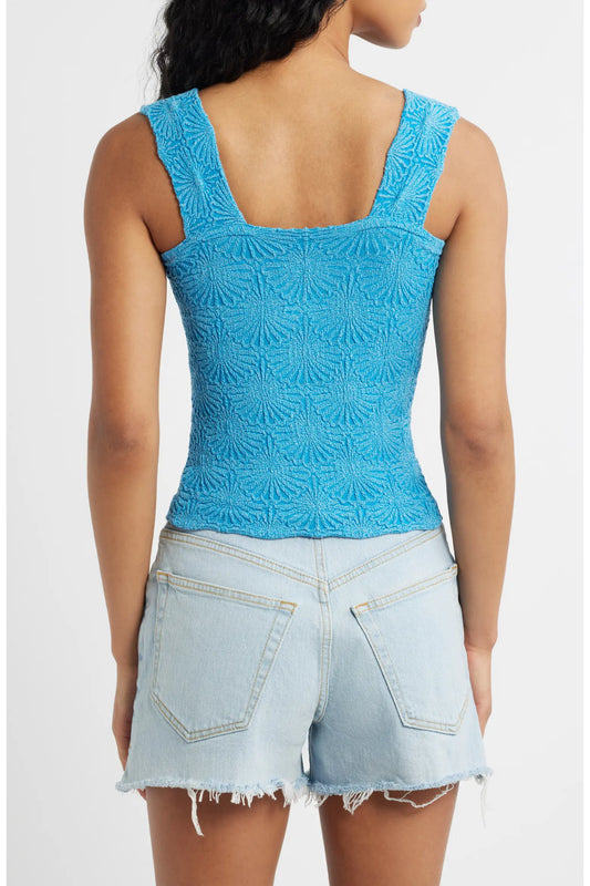 FREE PEOPLE LOVE LETTER CAMI HYPER TEAL