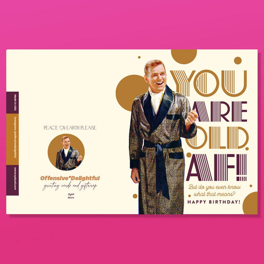 OFFENSIVE AND DELIGHTFUL GREETING CARD BD04
