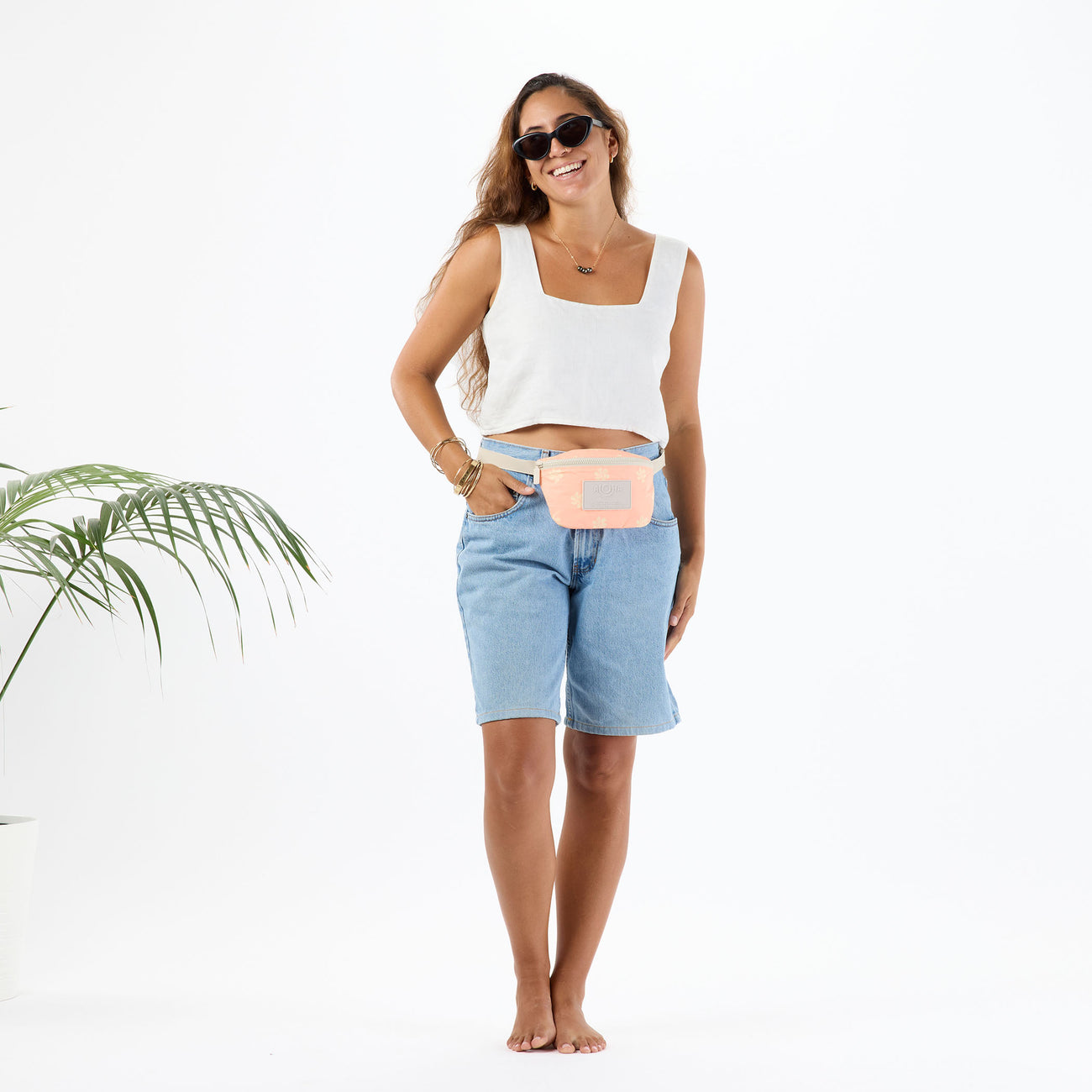 ALOHA COLLECTION Casa Gardenia Mini Hip Pack Peachy