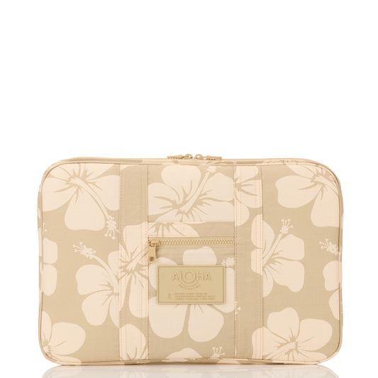 ALOHA COLLECTION Hana Hou 16" Keep It Light Laptop Case Creme/Dune