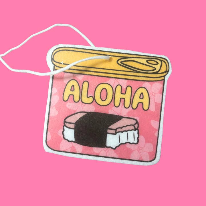 ALOHA COLLECTIVES AIR FRESHENER PINK ALOHA SPAM CAN PASSION FRUIT
