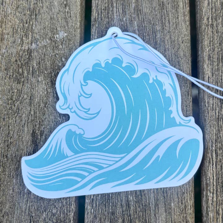 ALOHA COLLECTIVES AIR FRESHENER SURF'S UP WAVE BLACK COCONUT