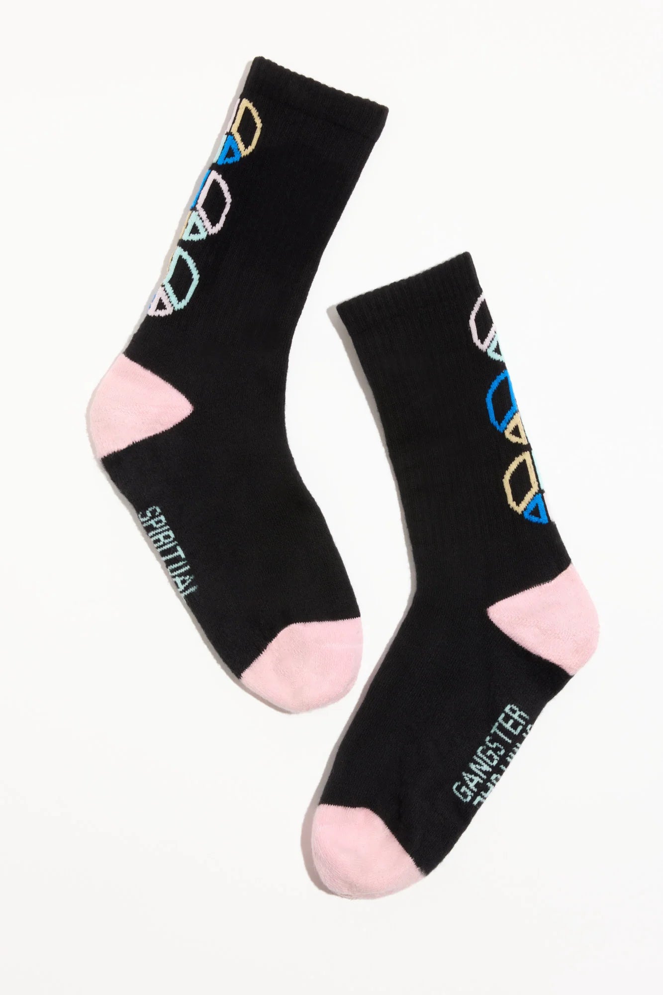 SPIRITUAL GANGSTER Peace Emblem Crew Sock