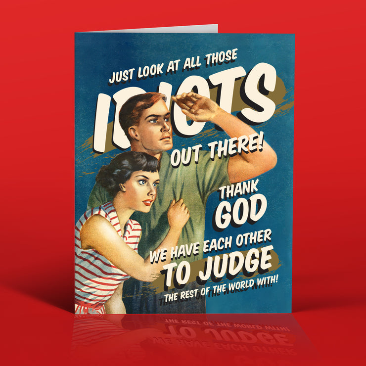 OFFENSIVE AND DELIGHTFUL GREETING CARD BD12