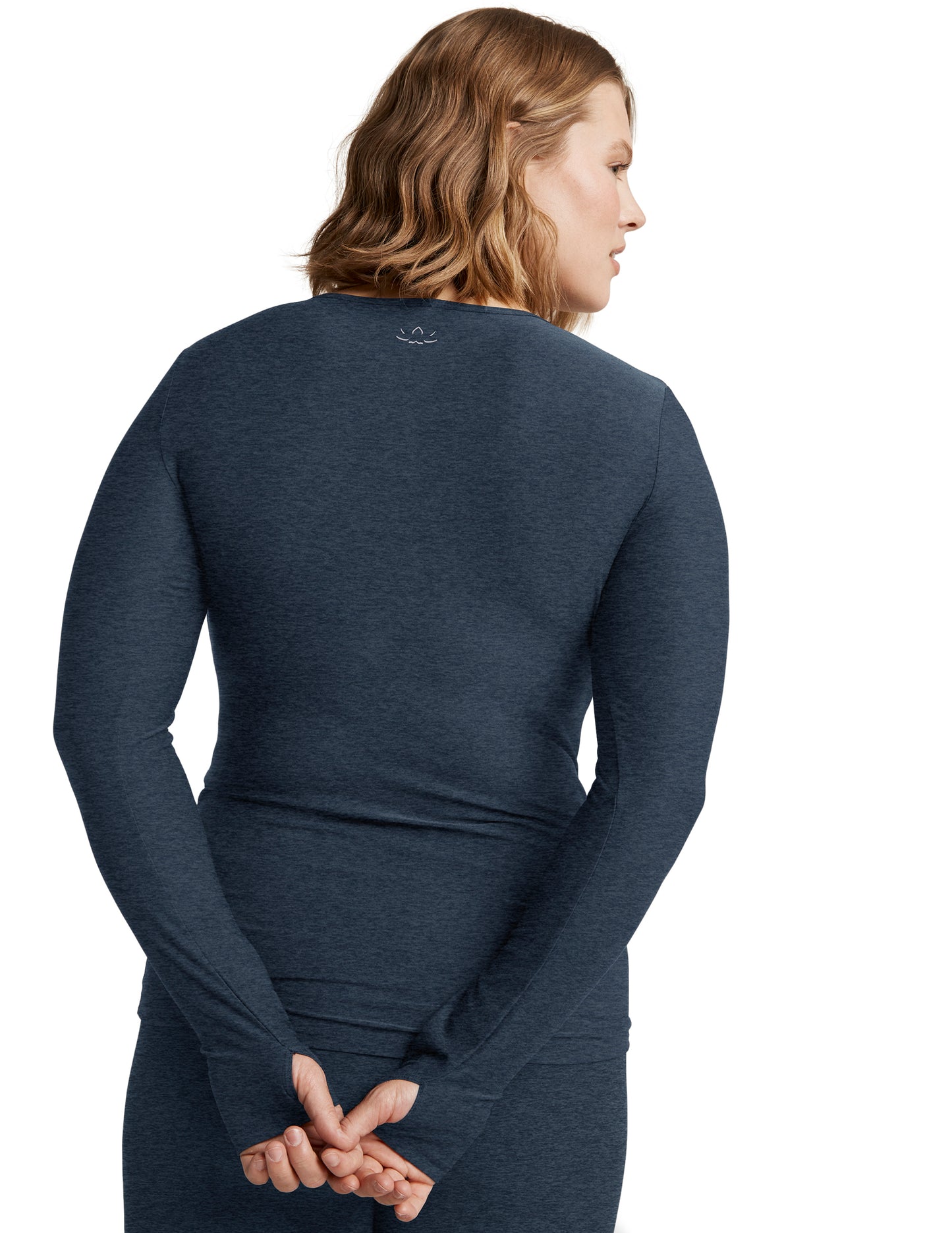 BEYOND YOGA CLASSIC CREW PULLOVER NOCTURNAL NAVY