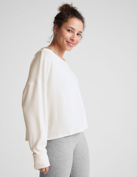 BEYOND YOGA LET LOOSE PULLOVER Fresh Snow