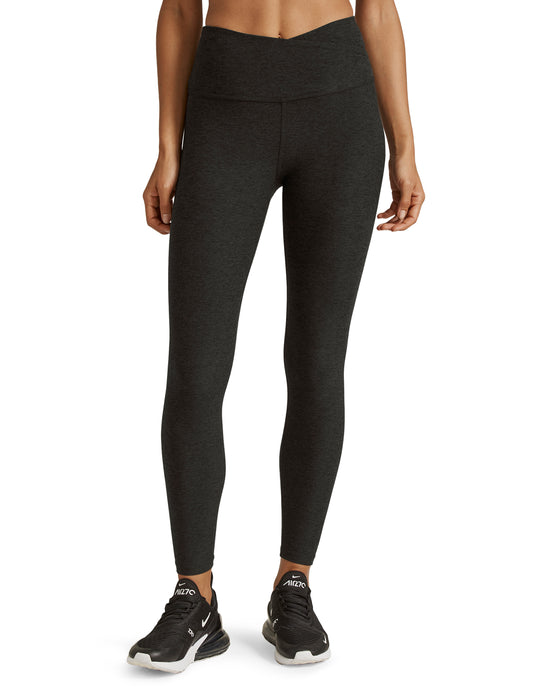 BEYOND YOGA SPACEDYE AT YOUR LEISURE HIGH WAIST MIDI LEGGING DARKEST NIGHT