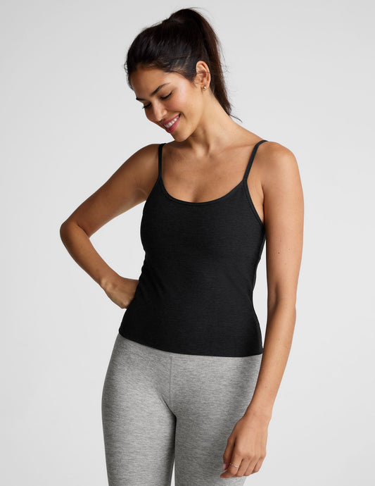 BEYOND YOGA SPACEDYE FOREVER TANK DARKEST NIGHT