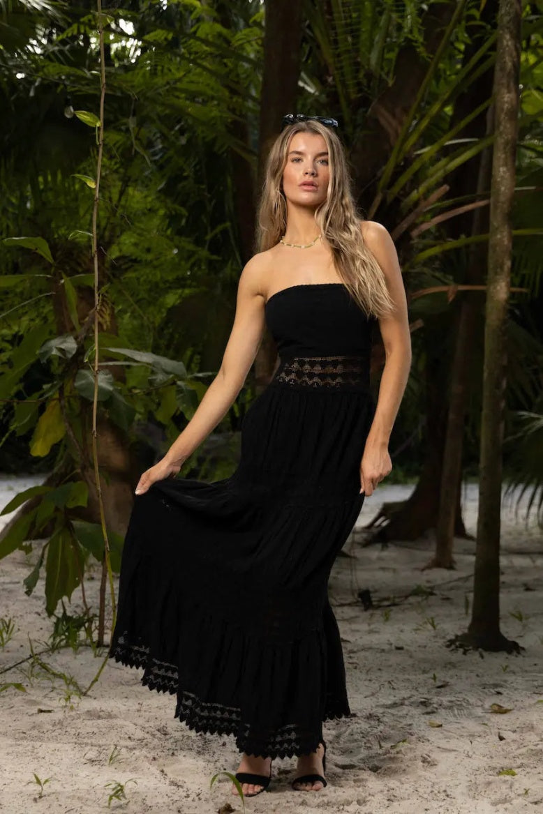 BLANCO BY NATURE ZURI DRESS BLACK