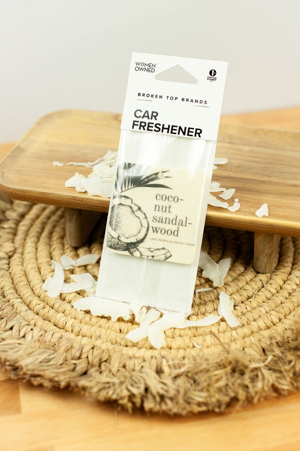 BROKEN TOP Coconut Sandalwood Car Fresheners