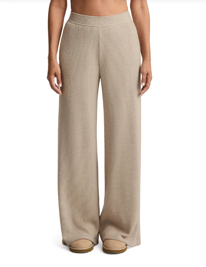 BEYOND YOGA REST DAY WAFFLE LEG PANT OATMEAL
