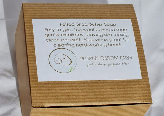 PLUM BLOSSOM FARM FELTED SOAPS JASMINE