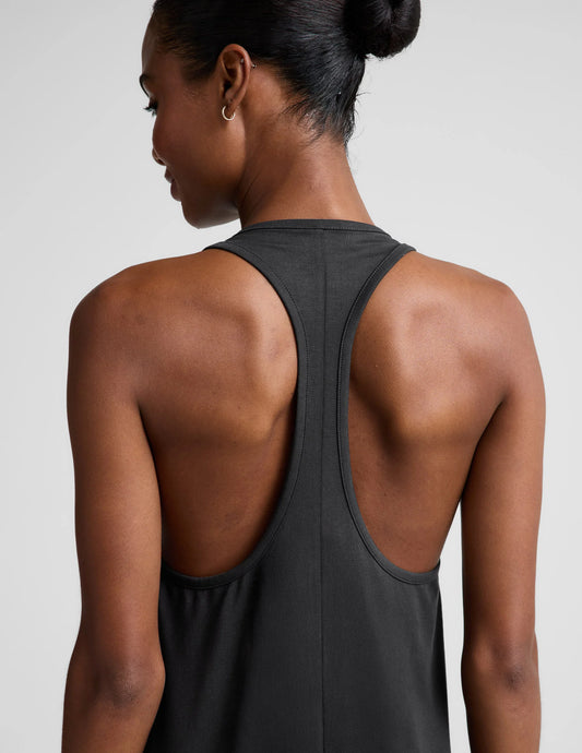 BEYOND YOGA A CUT ABOVE RACERBACK MAXI BLACK