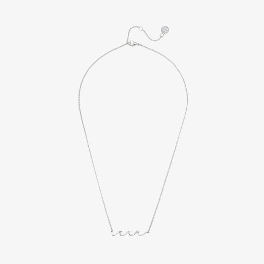 PURA VIDA DELICATE WAVE NECKLACE SILVER