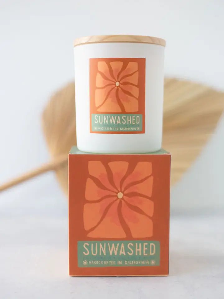 FEATHER AND COCO SUNWASHED CANDLE 7 OUNCE