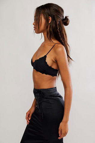 FREE PEOPLE CHARLIE V BRALETTE BLACK