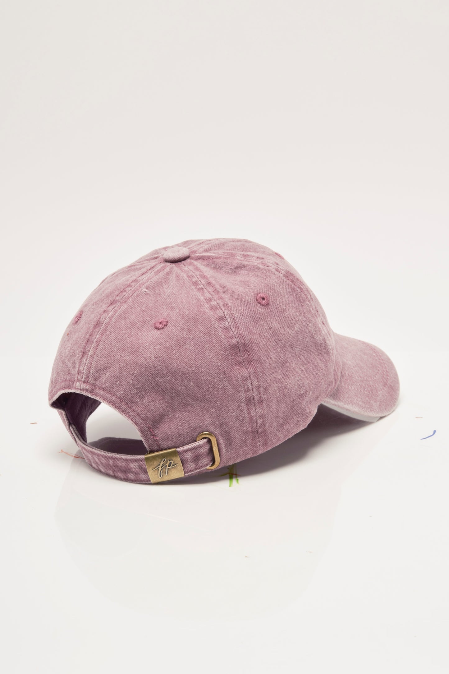 FREE PEOPLE BIG BUTI BASEBALL CAP MULBERRY TONAL