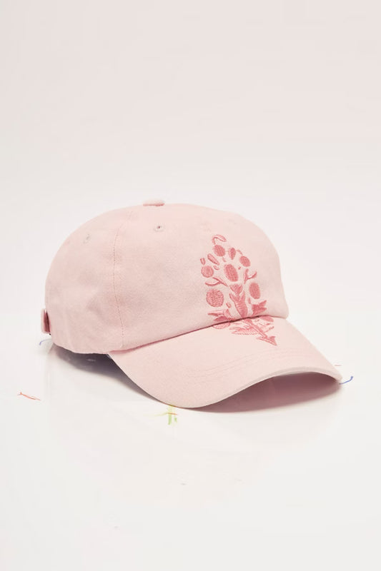 FREE PEOPLE BIG BUTI BASEBALL CAP ROSEWATER/PETAL