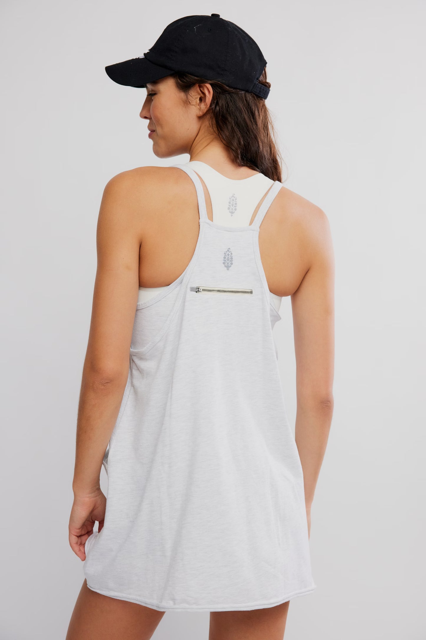 FREE PEOPLE MOVEMENT HEATHER HOT SHOT MINI WHITE HEATHER