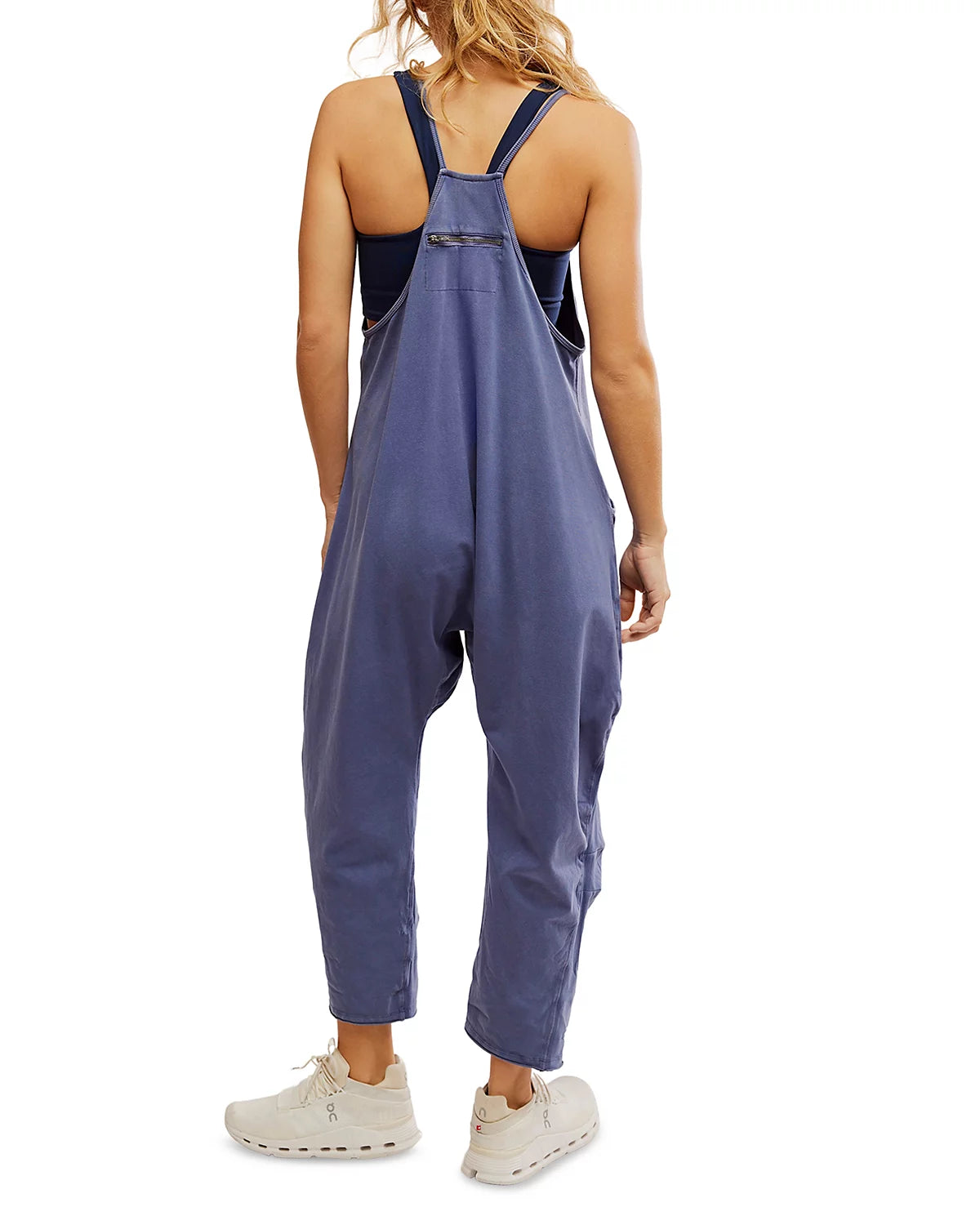 FREE PEOPLE MOVEMENT HOT SHOT ONESIE BLUE INDIGO