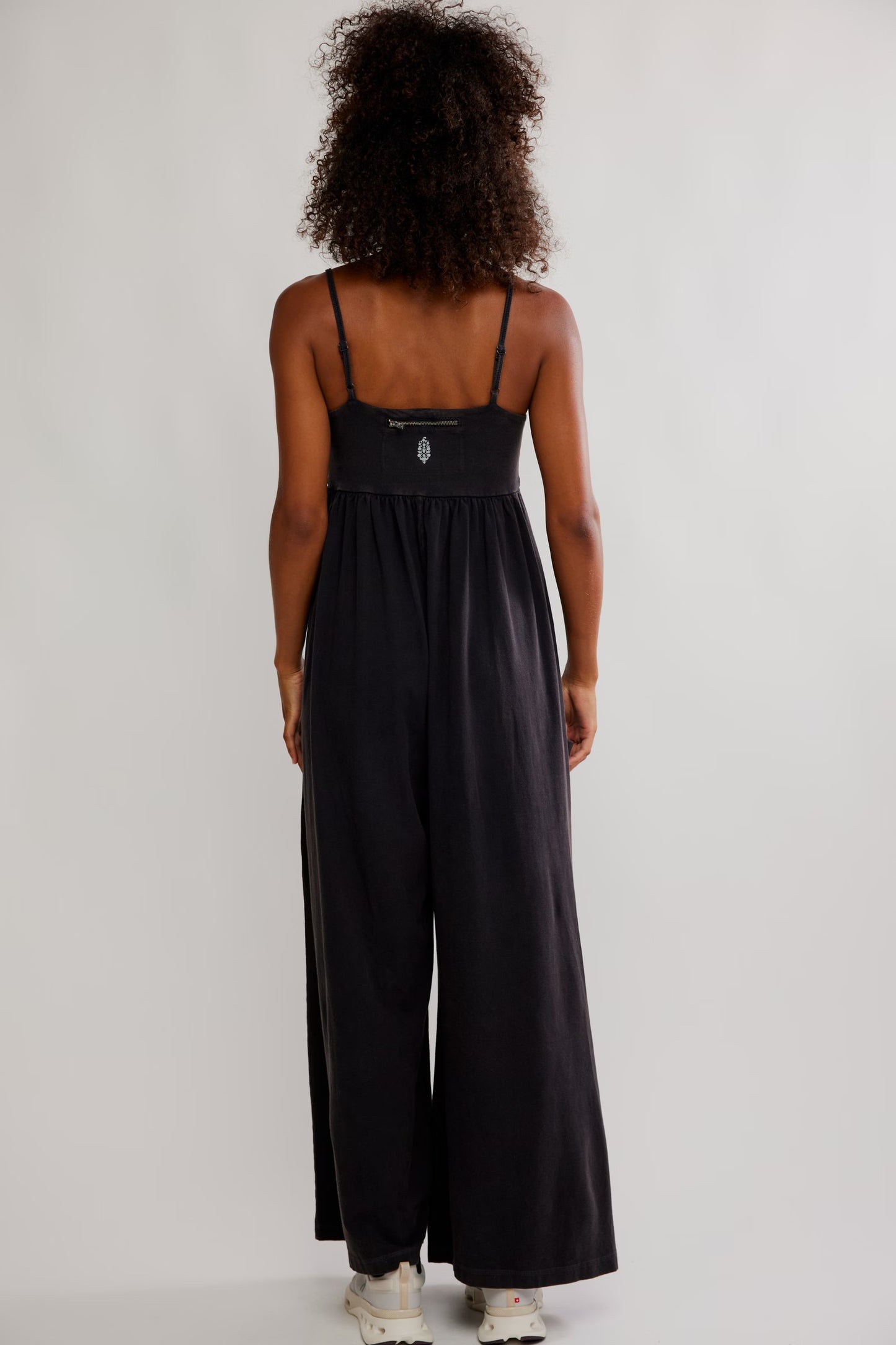 FREE PEOPLE MOVEMENT HOT SHOT STRAPPY ONESIE BLACK