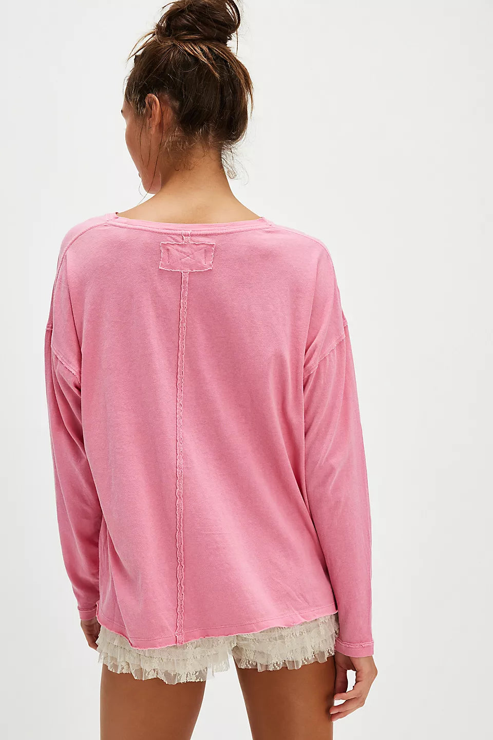 FREE PEOPLE NINA TEE LONG SLEEVE FLOWERING GINGER