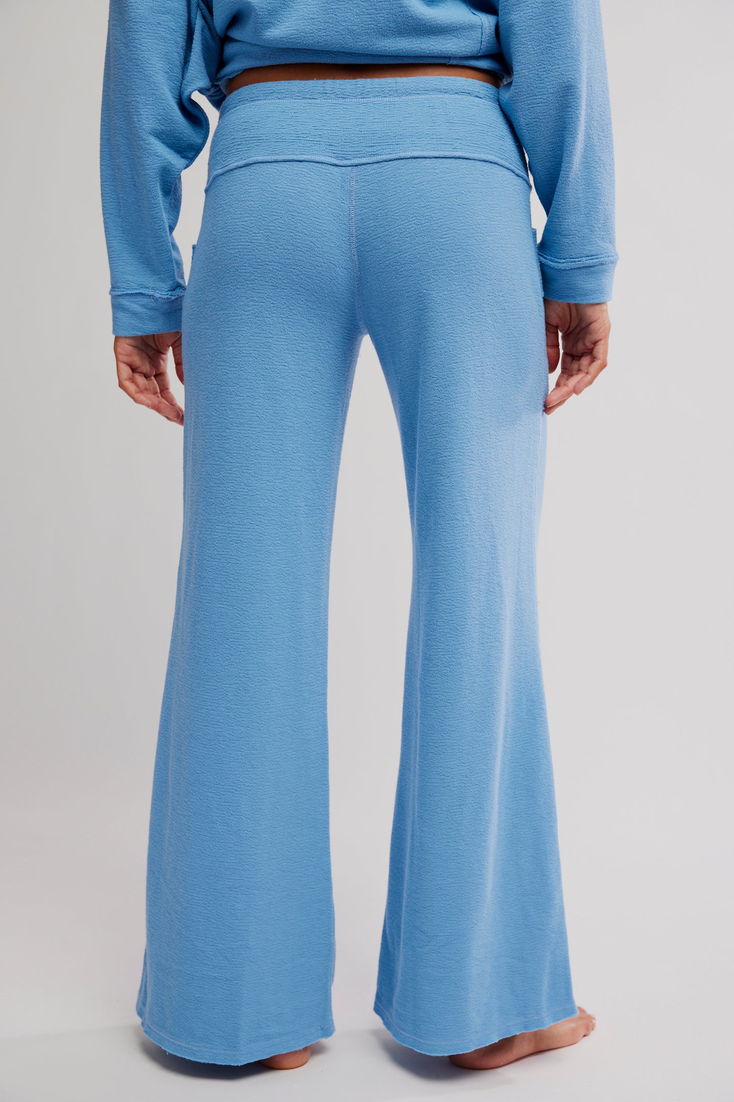 FREE PEOPLE STAYCATION LOUNGE PANT BLISSFUL BLUE