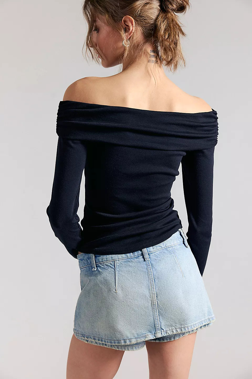 FREE PEOPLE WTF GALIVANTING SKORT AEGEAN