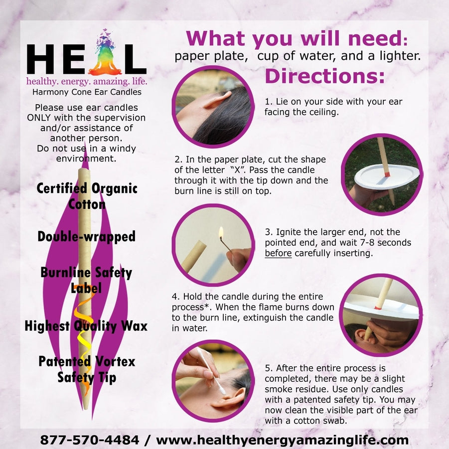 HEALTHY ENERGY Harmony's Ear Candles