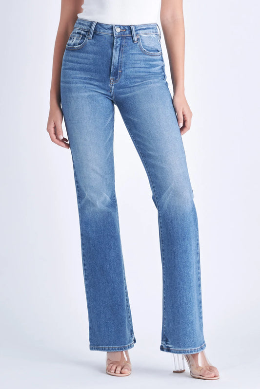 HIDDEN JEAN HAPPI HIGH RISE FLARE MEDIUM DARK