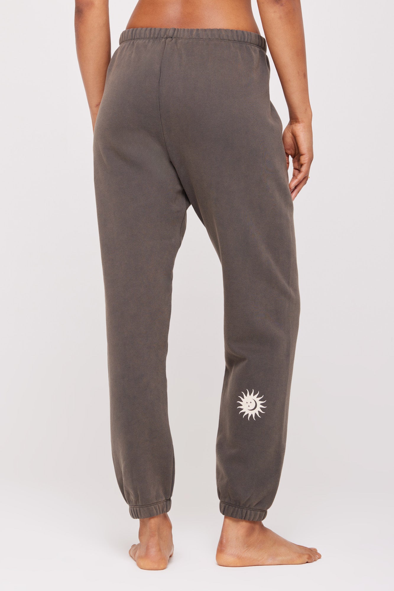 SPIRITUAL GANGSTER MOON MALIBU SWEATPANT VINTAGE BLACK Bubble Lounge Boutique