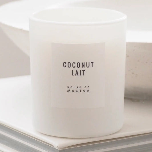 HOUSE OF MAHINA (MAKANA) COCONUT LAIT CANDLE 4 OUNCE