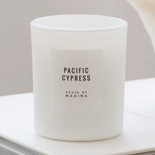 HOUSE OF MAHINA (MAKANA) PACIFIC CYPRUS CANDLE 4 OUNCE