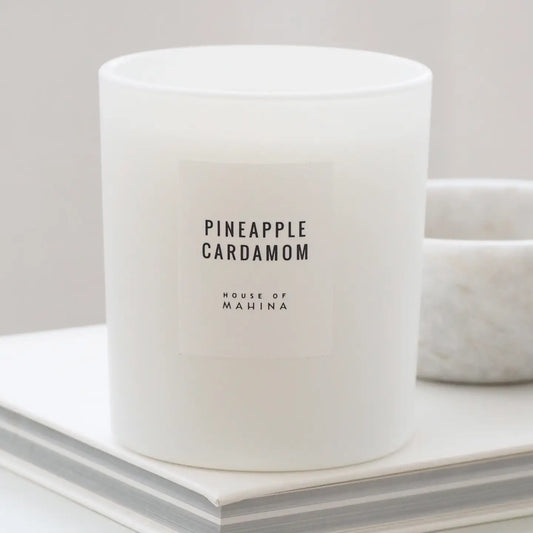 HOUSE OF MAHINA (MAKANA) PINEAPPLE CARDAMOM CANDLE 12 OUNCE MAKANA
