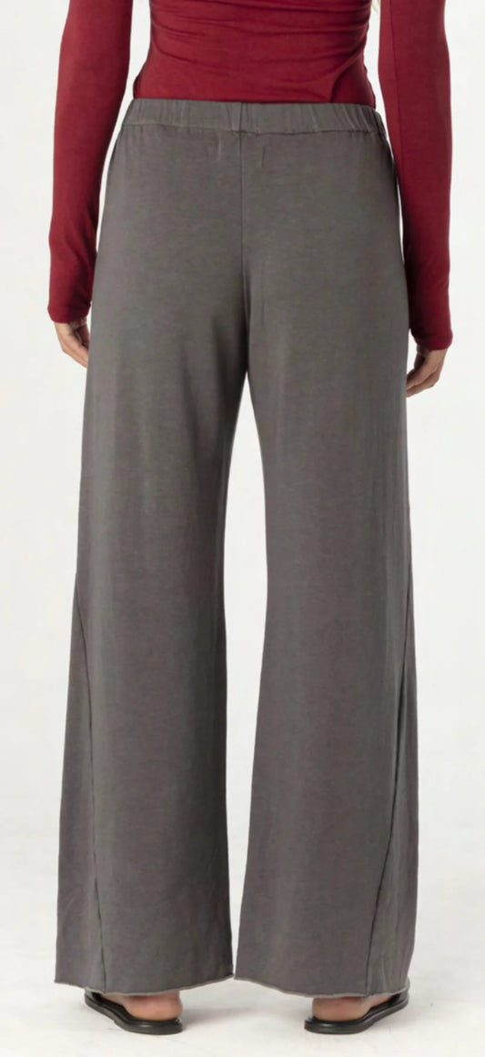 MILA ORGANIC BAMBOO FLEECE TROUSER CAVIAR