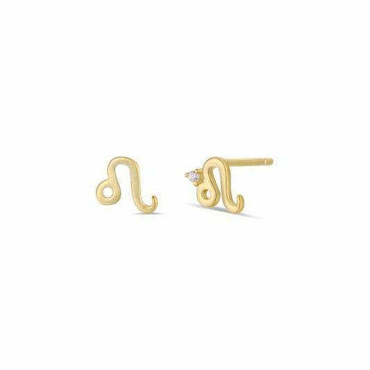 JAXKELLY Zodiac Gold Earrings Capricorn